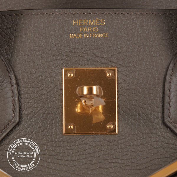 Hermès Birkin 35cm Etain Clemence GHW