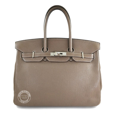 Hermès Birkin 35cm Etoupe Togo PHW - Preloved