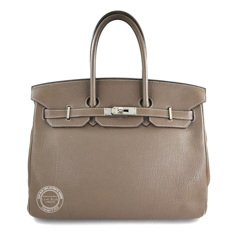 Hermès Birkin 35cm Etoupe Togo PHW - Preloved