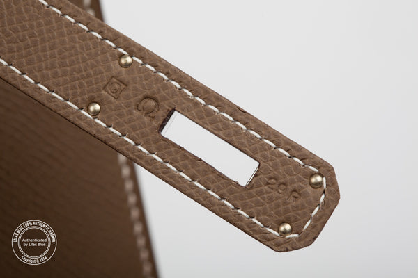 Hermès Kelly 35cm Etoupe Epsom PHW
