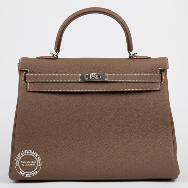 Hermès Kelly 35cm Etoupe Togo PHW