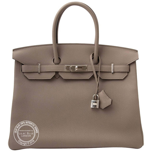Hermes Birkin 35cm Gris Asphalte Togo PHW