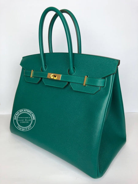 Hermès Birkin 35cm Malachite Epsom GHW