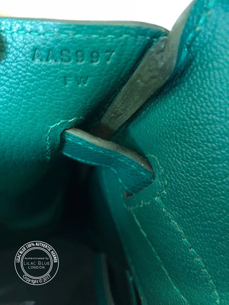Hermès Birkin 35cm Malachite Epsom GHW