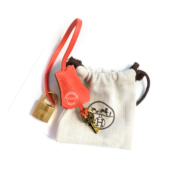 35cm Rose Jaipur Birkin. Taurillon Clemence, Gold (Copy)