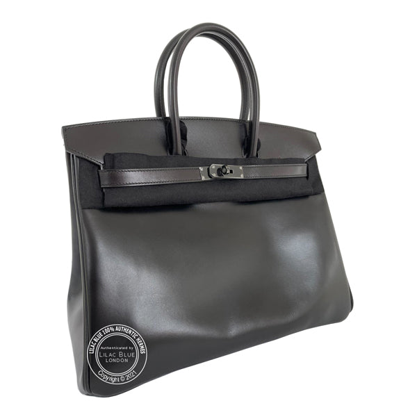 Hermès Birkin 35cm So Black Box Black Hardware