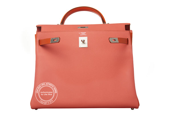 Hermès Kelly 35cm Coral & Orange HSS Epsom PHW