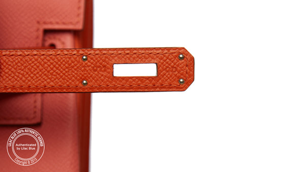 Hermès Kelly 35cm Coral & Orange HSS Epsom PHW
