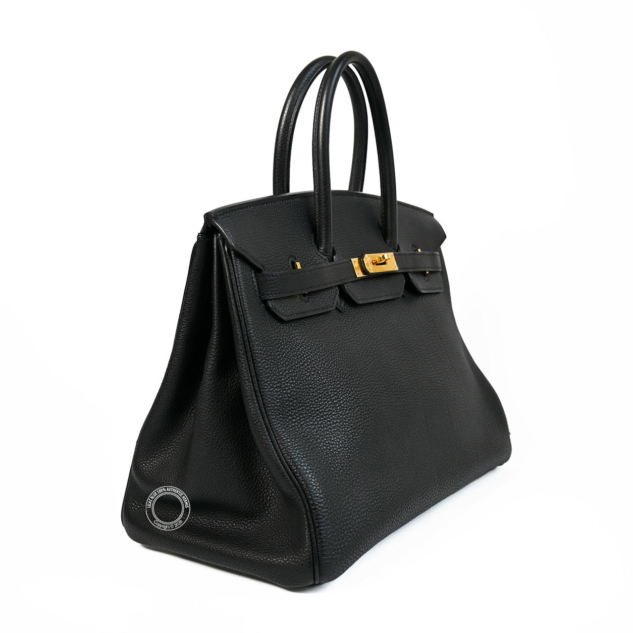 Hermès 35cm Black Birkin Togo GHW - Preloved