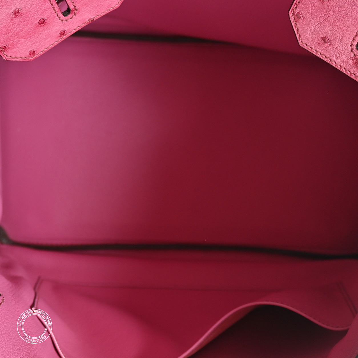 Hermès Birkin 35cm Fuchsia Ostrich PHW - Preloved