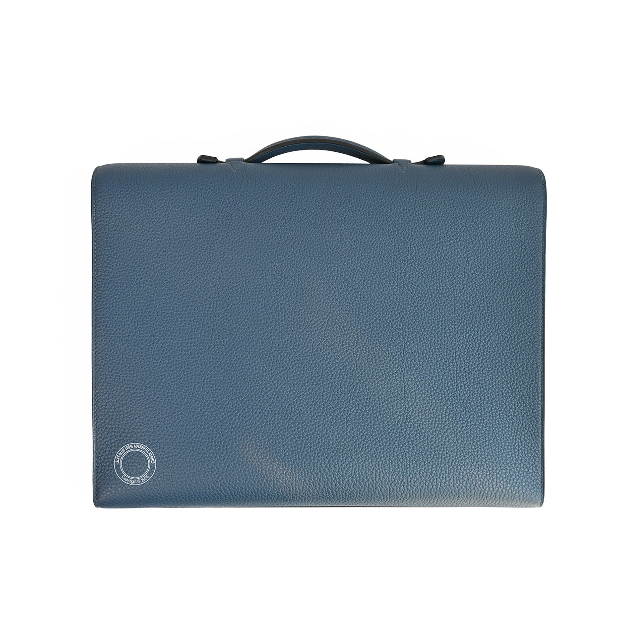 Hermès Sac a Depeches Light 37cm Bleu de Prusse Togo PHW