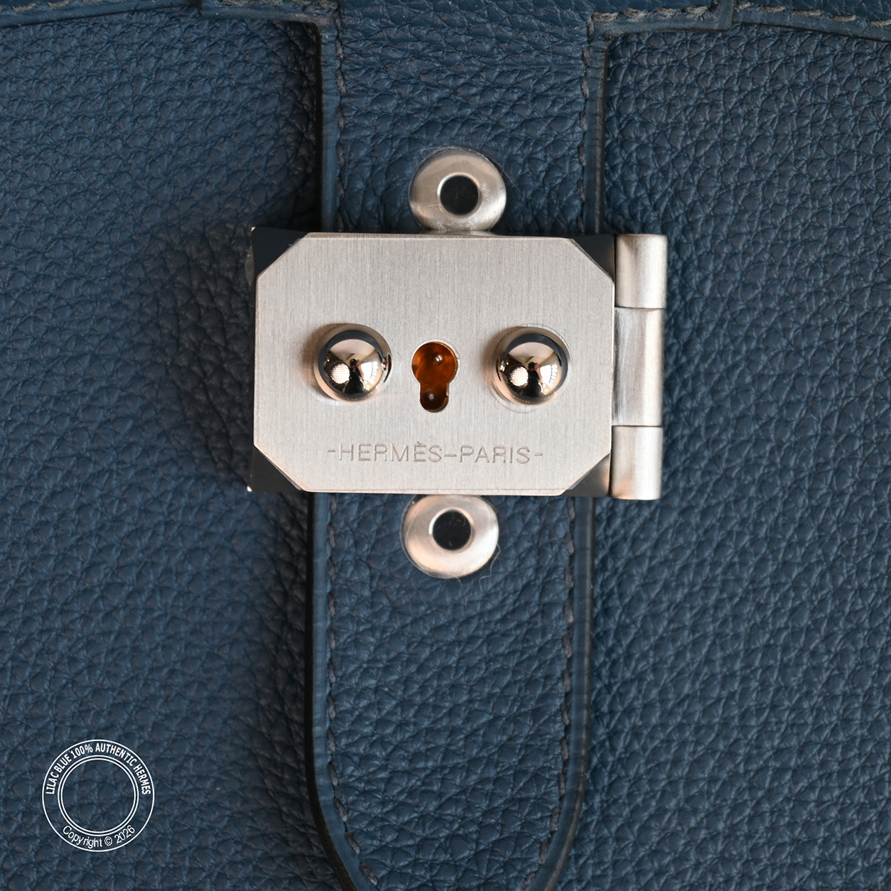 Hermès Sac a Depeches Light 37cm Bleu de Prusse Togo PHW