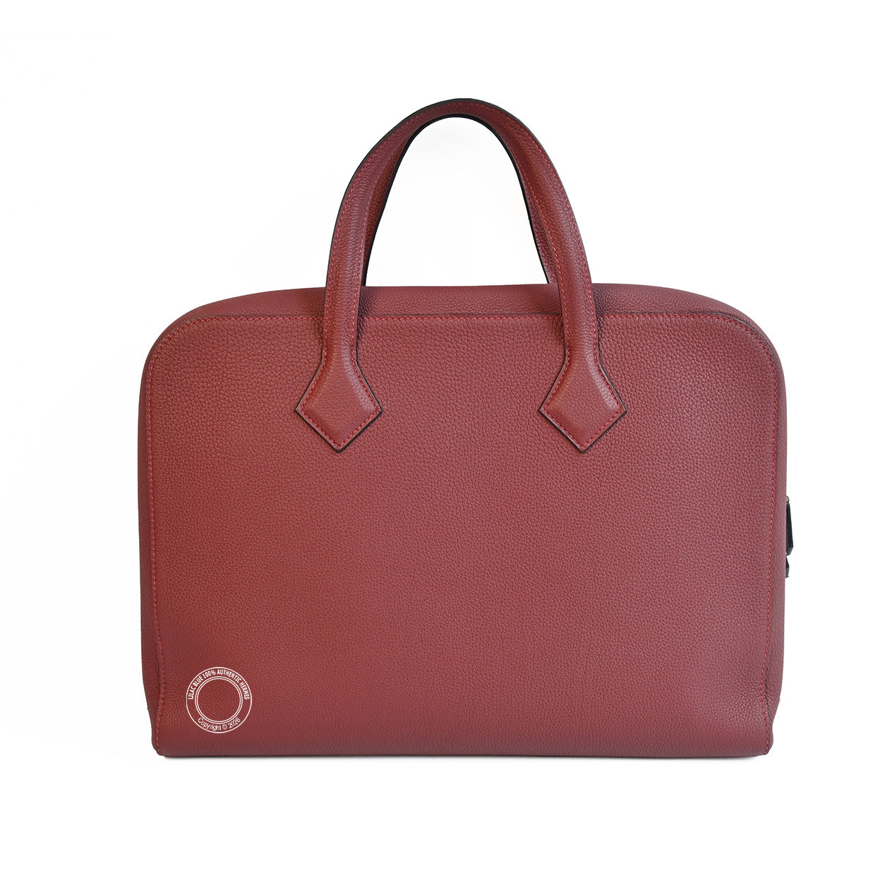 Hermès Victoria Light 38cm Rouge H Togo PHW - Preloved