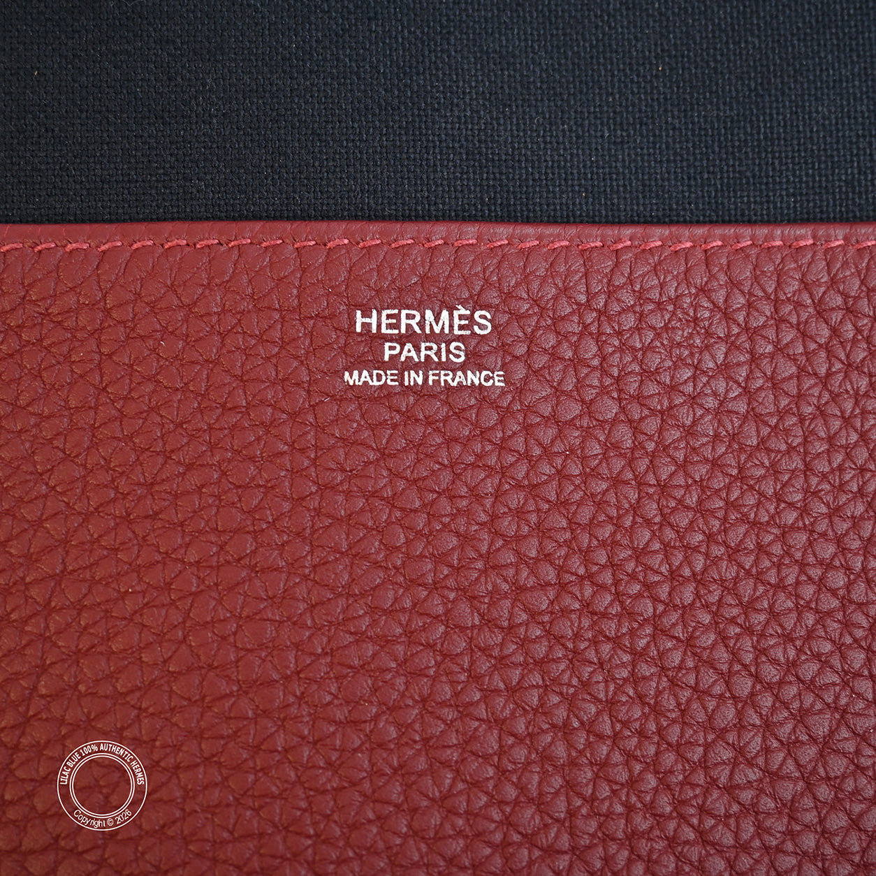 Hermès Victoria Light 38cm Rouge H Togo PHW - Preloved