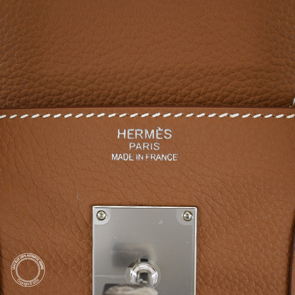 Hermes Birkin 40cm Gold Togo/Toile H HAC PHW