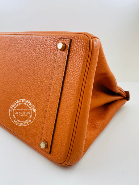 Hermes Birkin 40cm Orange Togo GHW - Reduced
