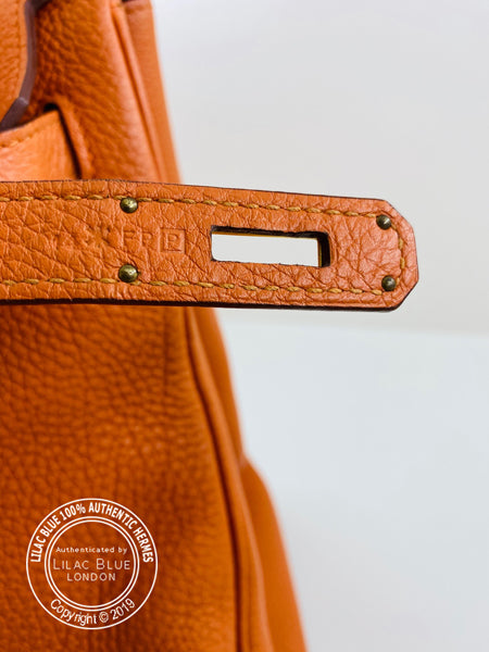 Hermes Birkin 40cm Orange Togo GHW - Reduced