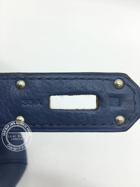 Hermès Birkin 42cm Bleu de Prusse JPG Shoulder Clemence PHW - Preloved