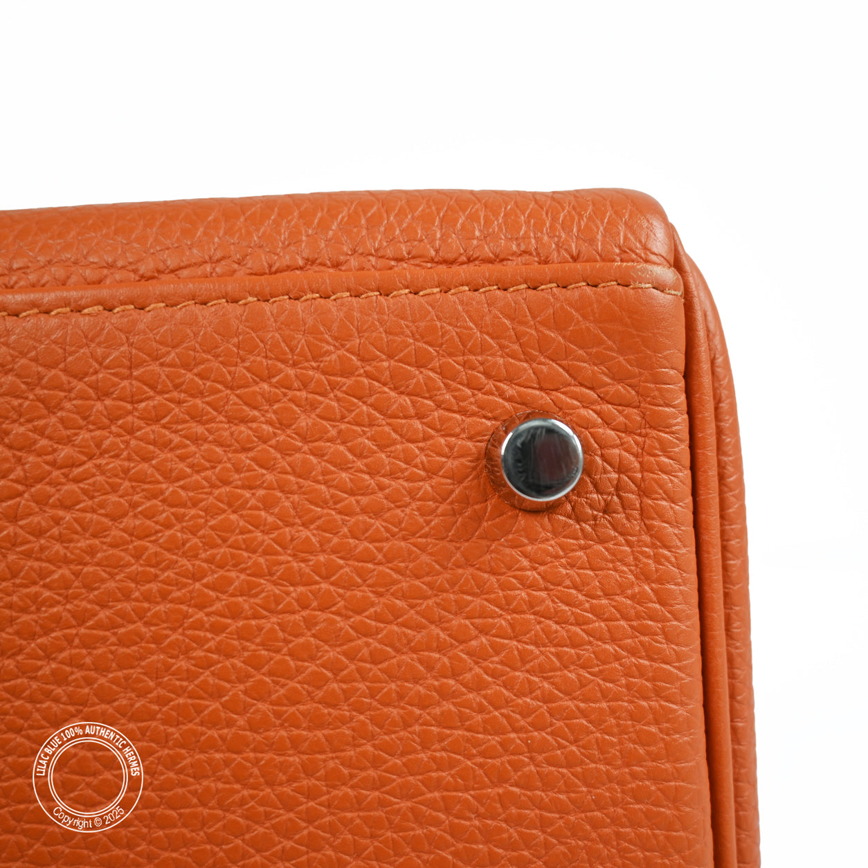 Hermes Kelly 42cm Orange JPG Shoulder Clemence PHW - Preloved
