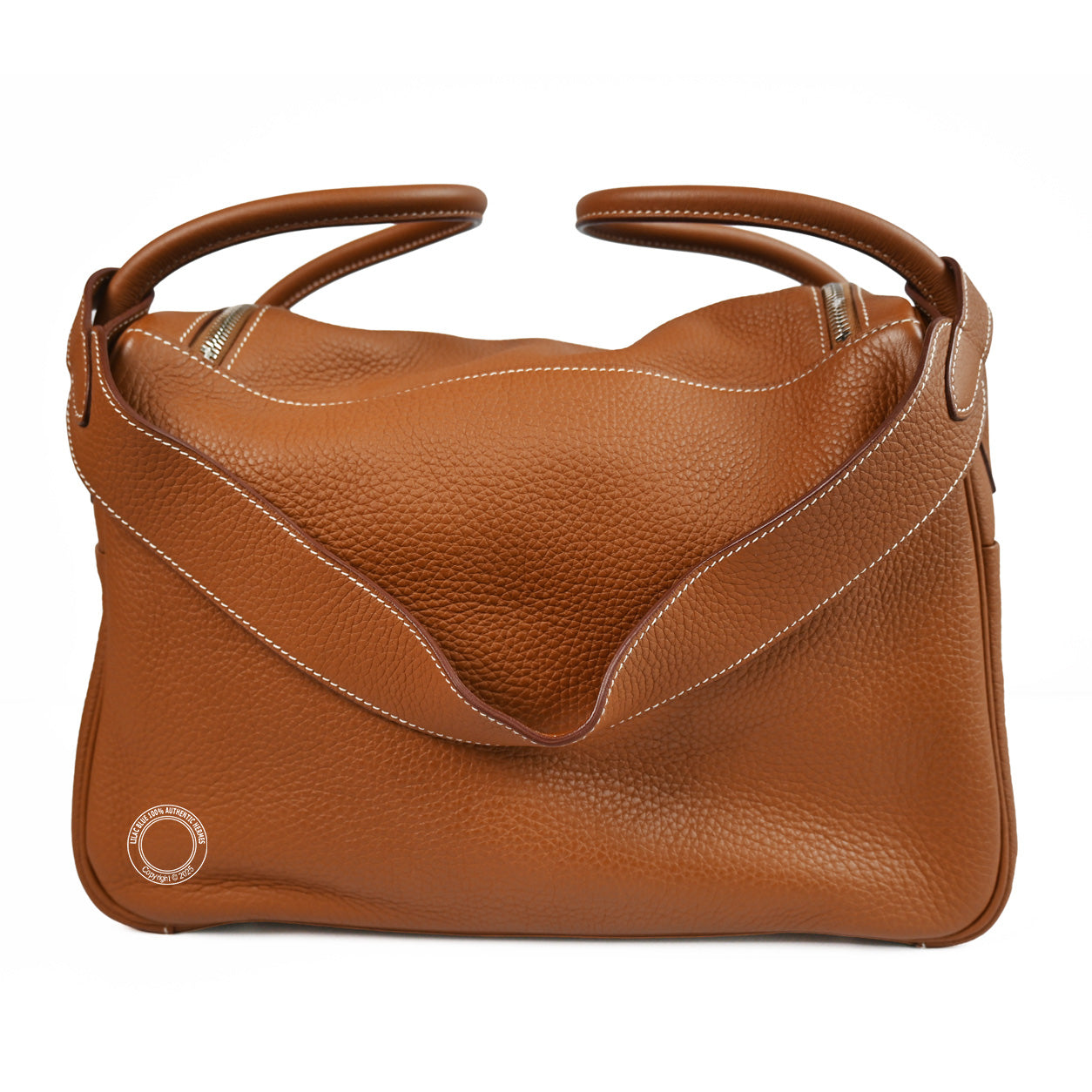 Hermes Lindy 45cm Gold Clemence PHW - Preloved
