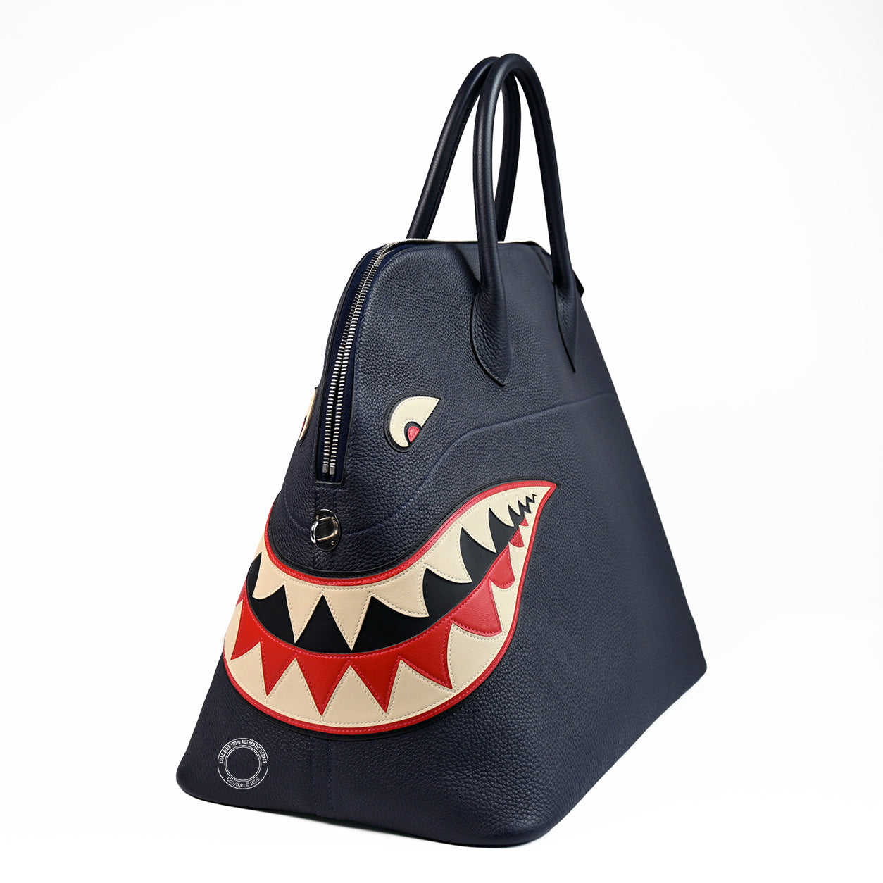 Hermès Bolide 45cm Shark Bleu Nuit Togo PHW