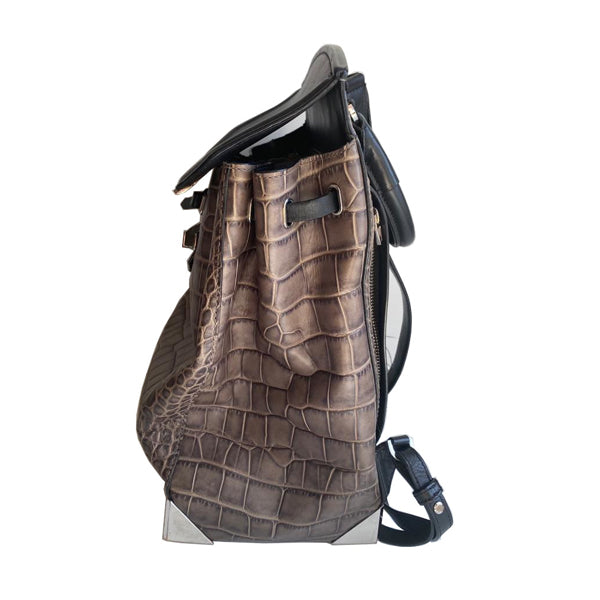 Alexander Wang Prisma Skeletal Backpack Embossed Leather - Preloved