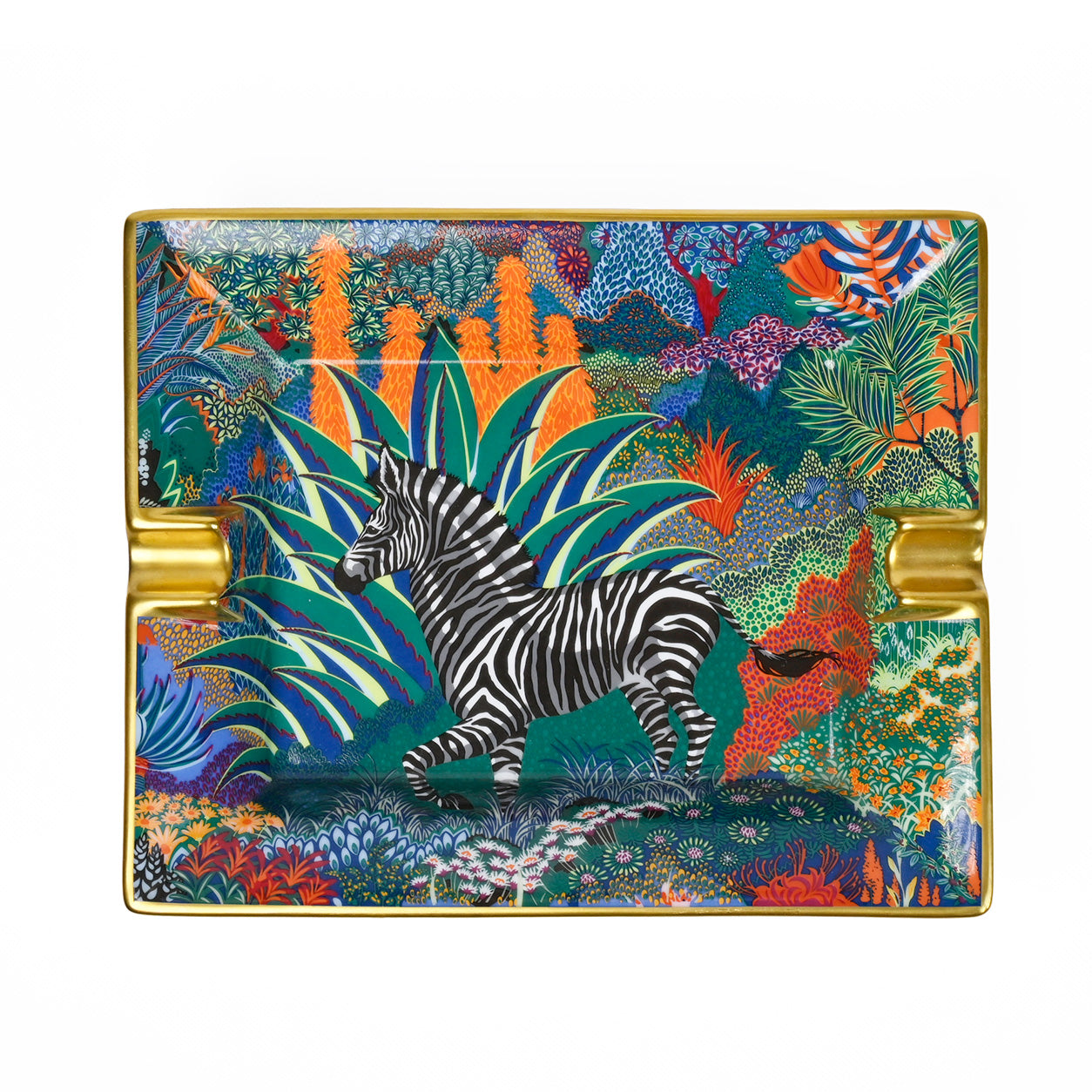 Hermès Ashtray Mountain Zebra in Chlorophylle