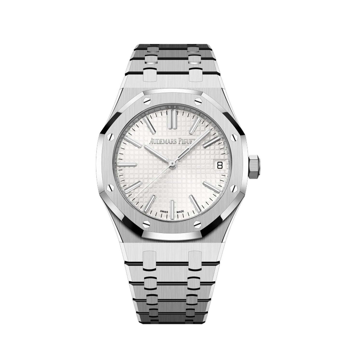 Audemars Piguet Royal Oak 41mm Stainless Steel White Dial 15500ST