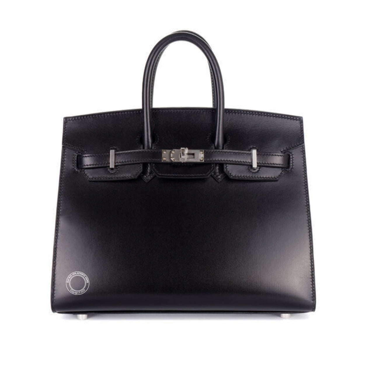 Hermes Birkin 25cm Black Sellier Box PHW