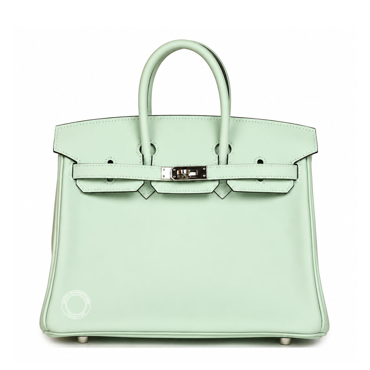 Hermès Birkin 25cm Vert Peppermint Swift PHW