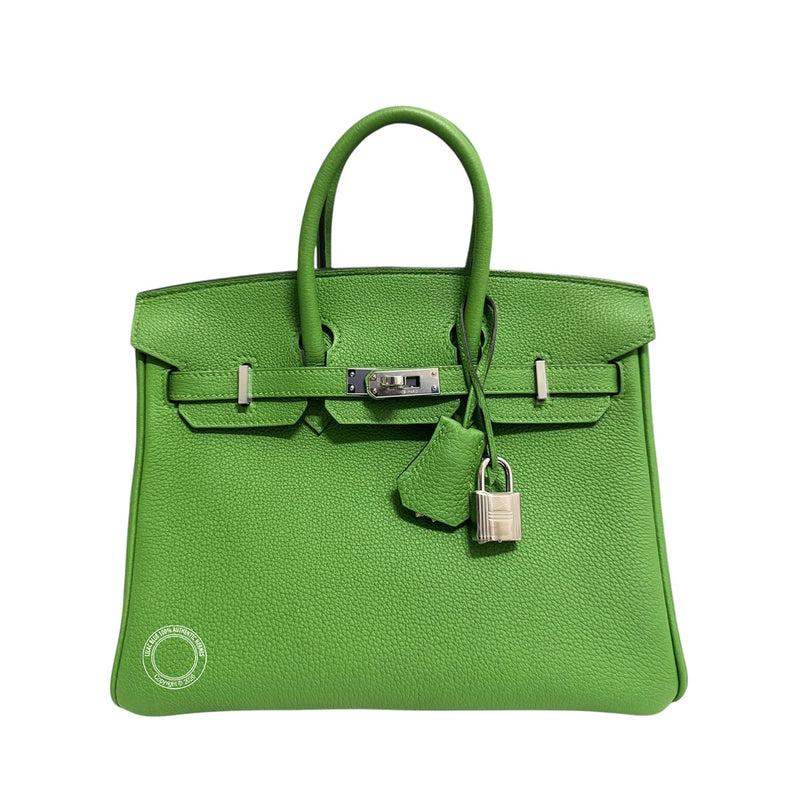 Hermès Birkin 25 Vert Yucca Togo PHW