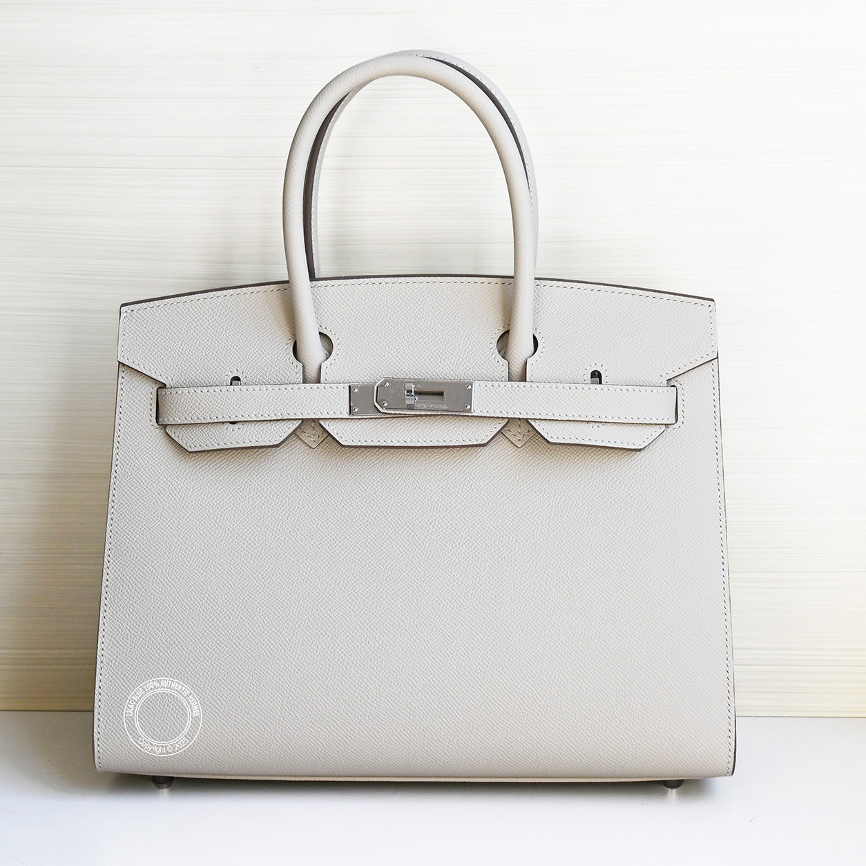 Hermes Birkin 30cm Craie Sellier Epsom PHW