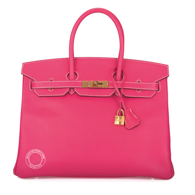 Hermès Birkin 35cm Rose Tyrien Epsom GHW - Preloved