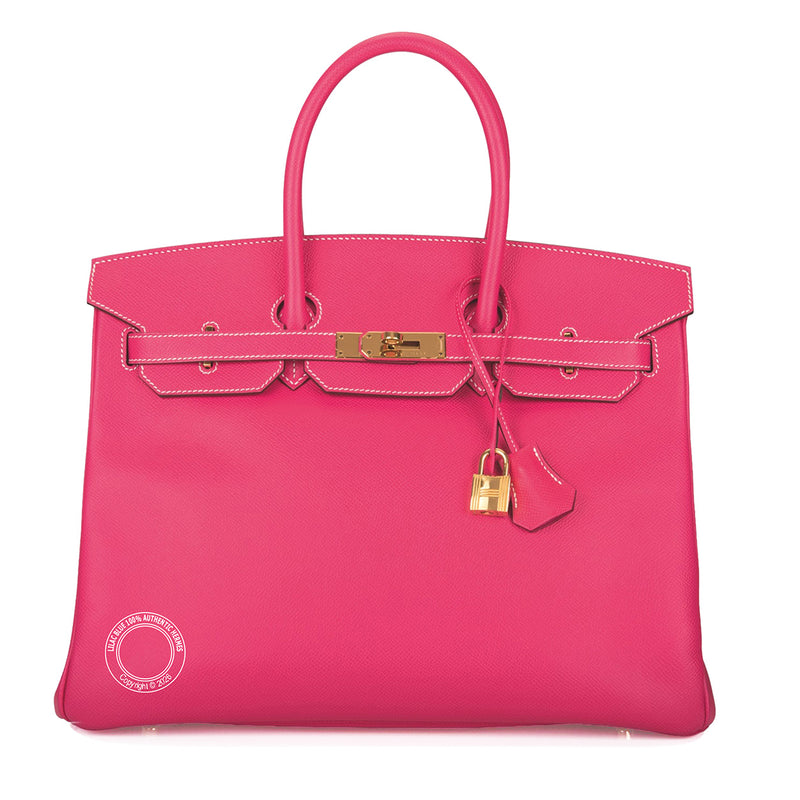 Hermès Birkin 35cm Rose Tyrien Epsom GHW - Preloved