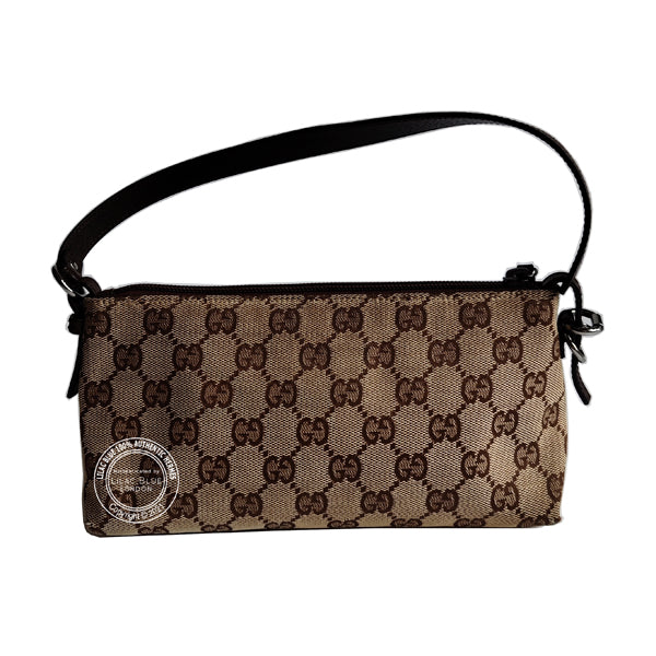 Gucci Pochette GG Monogram Beige Canvas - Vintage