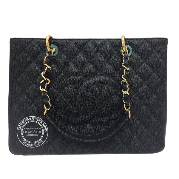 Chanel Grand Shopping Tote Black Caviar Leather - Never Worn