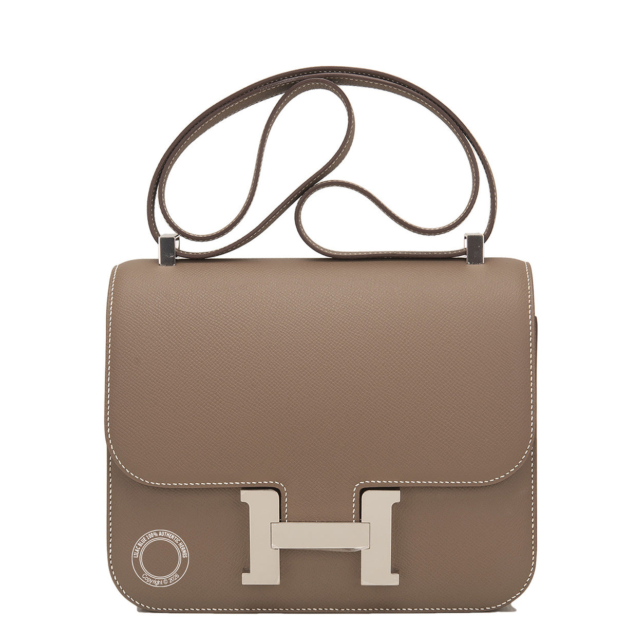 Hermès Constance 24cm Etoupe Epsom PHW