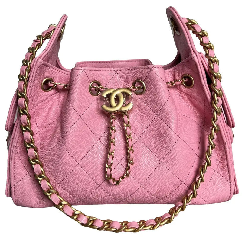 Chanel 25 Mini Hot Pink Grained Lambskin GHW