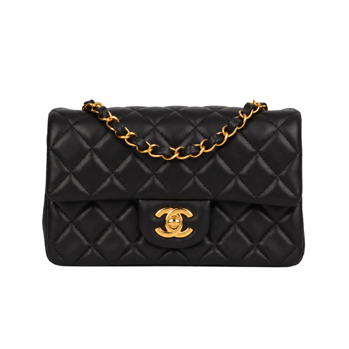 Chanel Classic Flap Mini Black Lambskin GHW