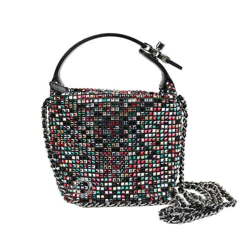 Chanel Perfect Mee Hobo Bag Multicolour with Swarovski Crystals - Preloved