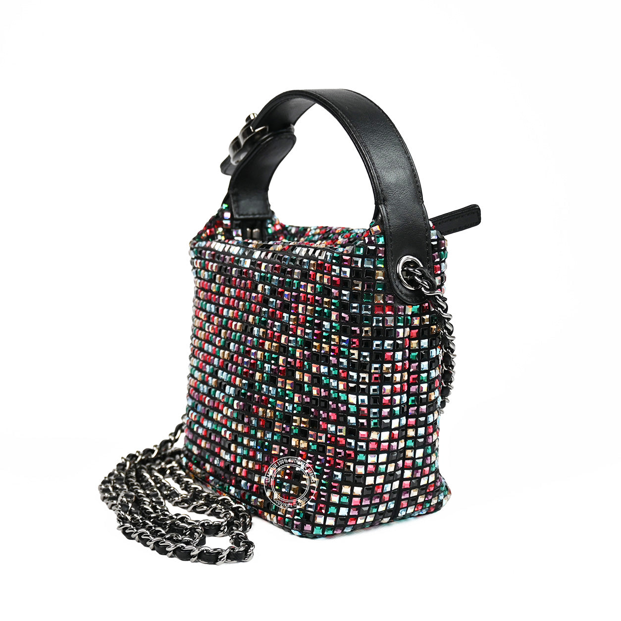 Chanel Perfect Mee Hobo Bag Multicolour with Swarovski Crystals - Preloved