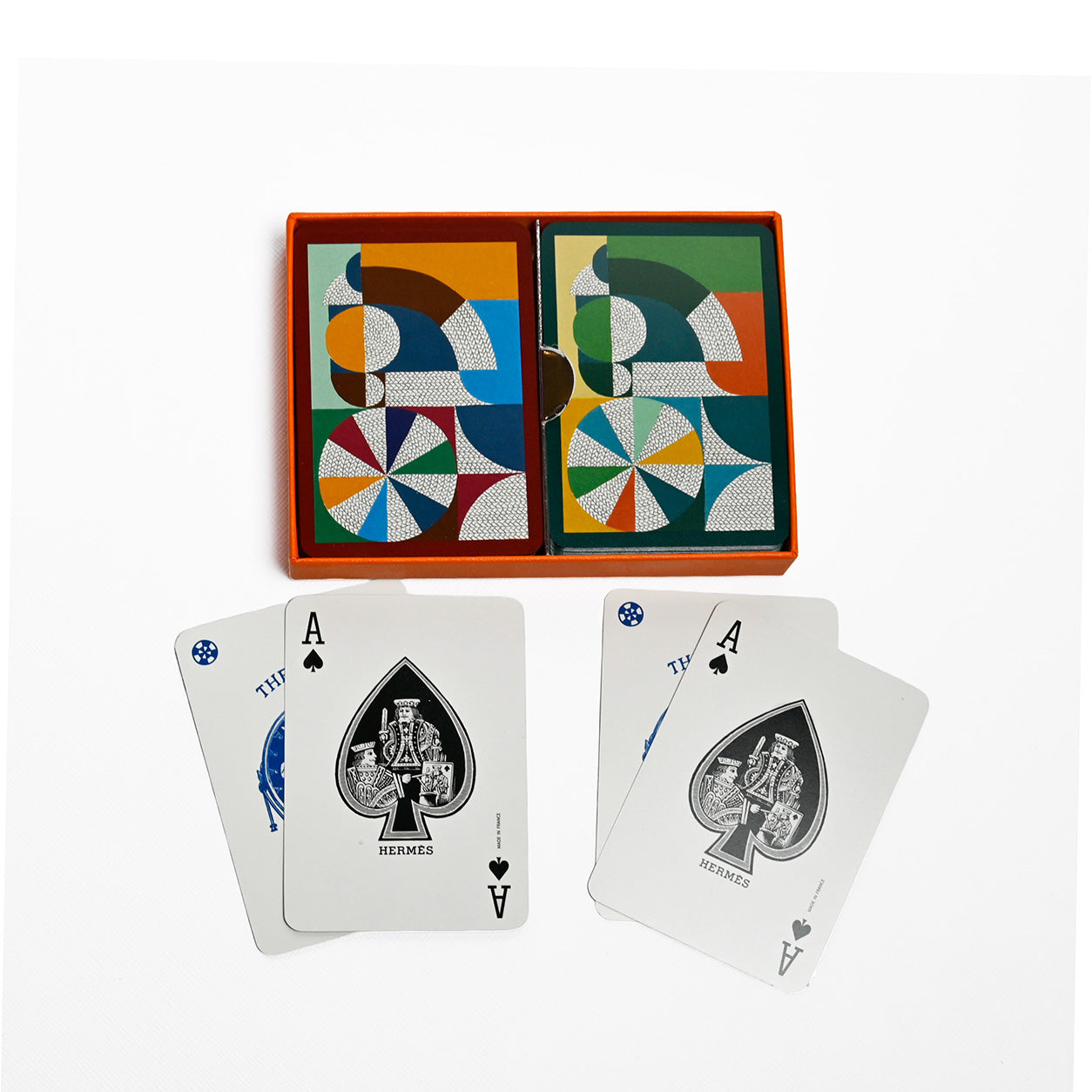 Hermès H Cheval Natte Poker Playing Cards Multicolour