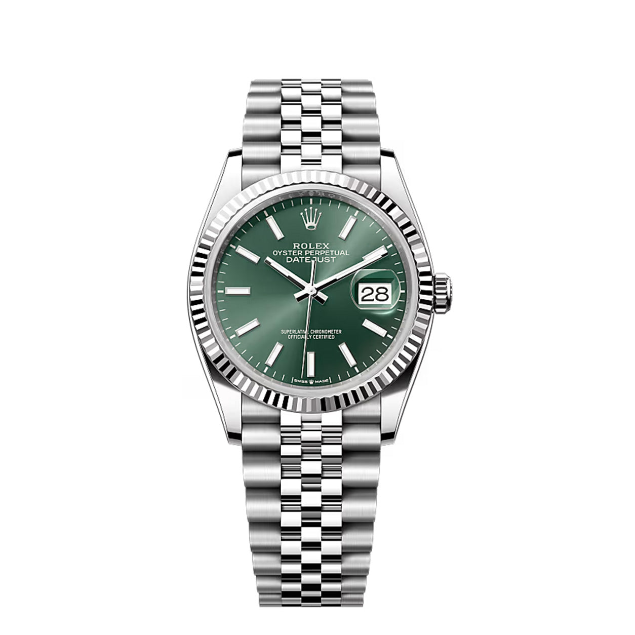 Rolex Datejust 36mm Oystersteel Green Dial 126234