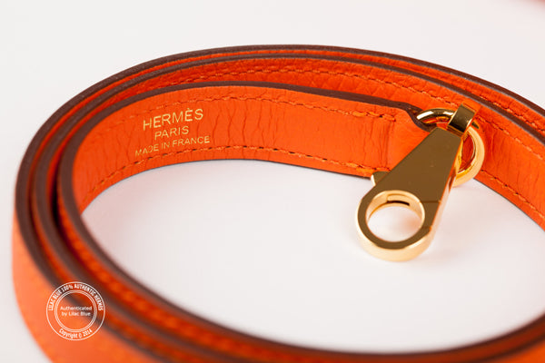 Hermès Kelly 28cm Feu Clemence GHW