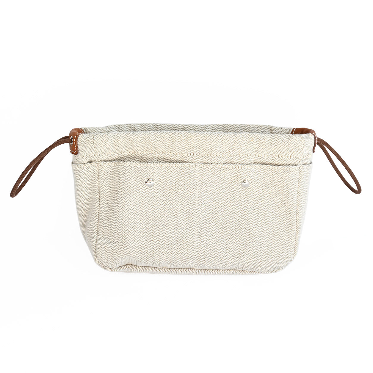 Hermès Fourbi 25cm Case Fauve Barenia & Natural Canvas