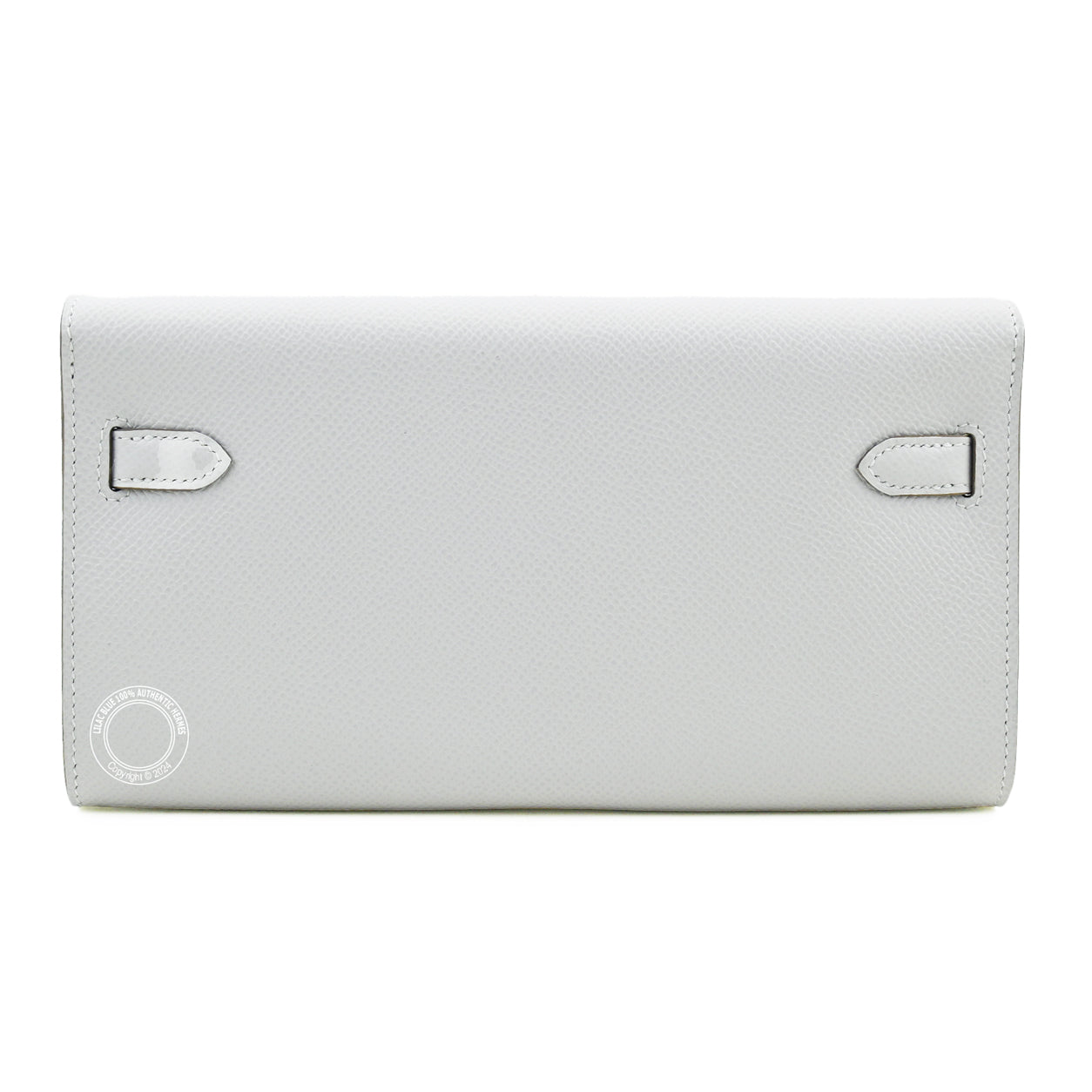 Hermès Kelly 20cm Wallet To Go Gris Pale Epsom PHW