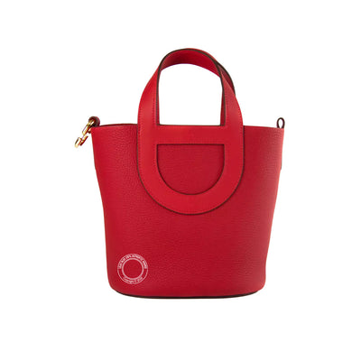 18cm Vermilion In The Loop in Clemence leather with gold hardware
