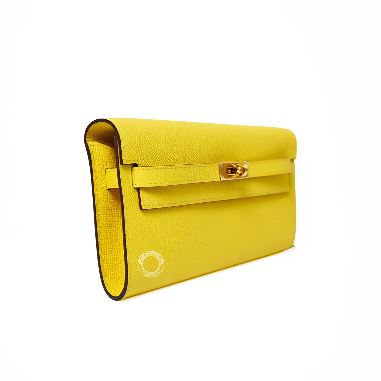 Hermès Kelly 20cm Wallet to Go Jaune de Naples Epsom GHW