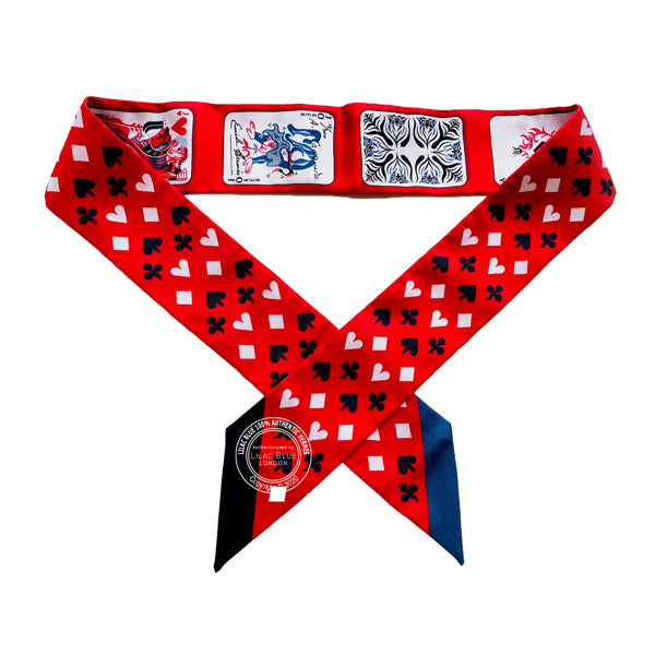Hermès Twilly Jeu de Cartes. Rouge, Noir, Ardoise