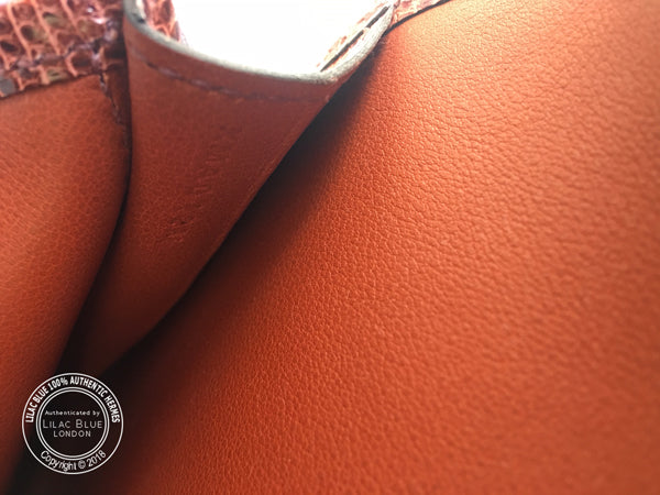 Hermès Jige Elan 29cm Cuivre/Etrusque Swift & Lizard